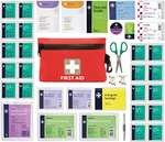 Lewis-Plast 92 Piece Premium First Aid Kit For Home Car Holiday & Work - £7.99 @ Amazon