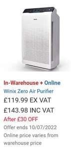 Winix Zero Air Purifier - £143.98 instore only @ Costco Warehouse