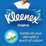 Kleenex Original Facial Tissues - Pack of 12 Tissue Boxes - Soft Tissues for Everyday Use, 3 Ply - £11.94 (£11.34 or less with S&S) @ Amazon