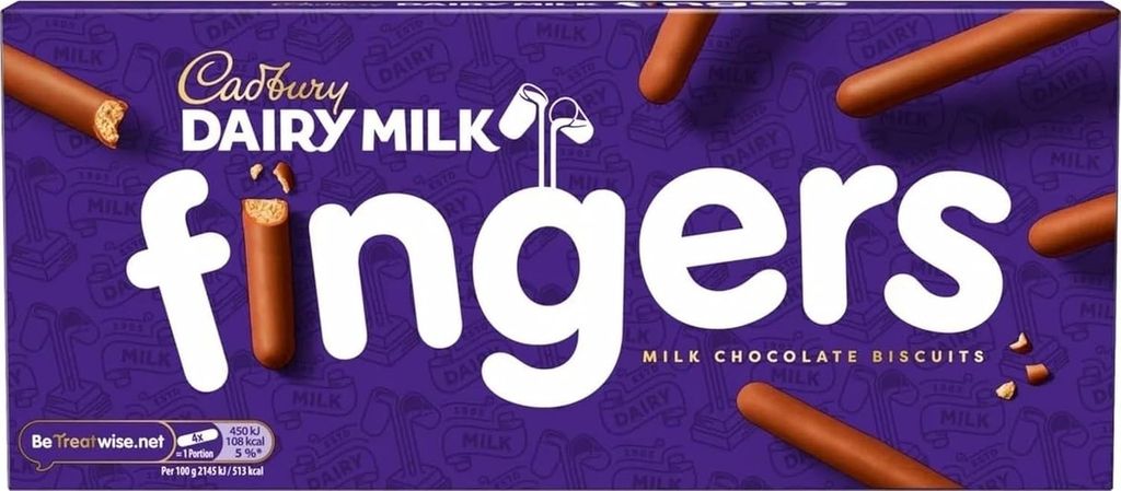 Cadbury Fingers Milk Chocolate Biscuits 114g - 95p / 85p S&S