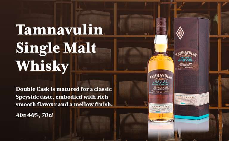 Tamnavulin Speyside Single Malt Scotch Whisky Double Cask 70cl - £20 @ Amazon