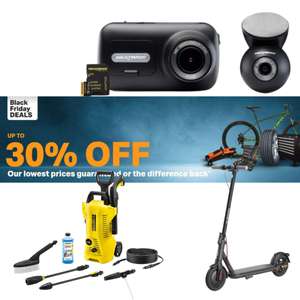 Up To 30% OFF Back Friday e.g.: Nextbase 320XR+ Front&Rear Dash Cam £109/Karcher K2 Power Washer £99.99 /Xiaomi 4 Lite Electric Scooter £349
