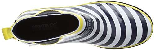 Regatta Womens Harper Outdoor Wellington Boots - Navy Lemon - Sizes 3-7