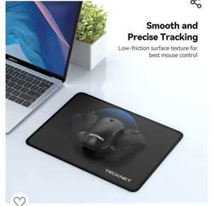 TECKNET Mouse Mat 270 x 210 x 3 mm Gaming Mouse Pad, Non-Slip Rubber Base, Waterproof Surface Sold by uniwa.eu.store FBA