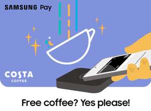 Free £5 Costa Gift Card When Making 6 Payments (1 Transaction Per Day) via Samsung Pay