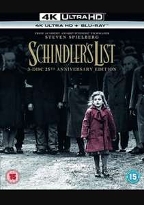 Schindler's List - 25th Anniversary Edition 4K UHD+BR 3 Disc (used) free C&C