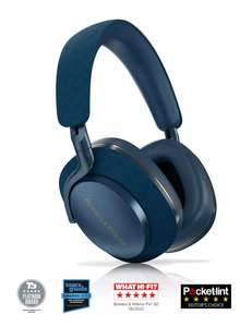 Bowers & Wilkins PX7 S2 Noise Cancelling Wireless Over Ear Headphones, Navy
