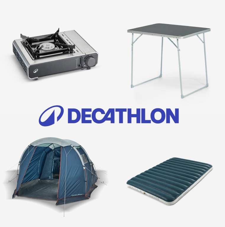 Decathlon Camping Gear Mix & Match Sale - Buy Any 3 Get 10% Off / Buy 4 Get 15% Off - Over 500 Items Including Tents