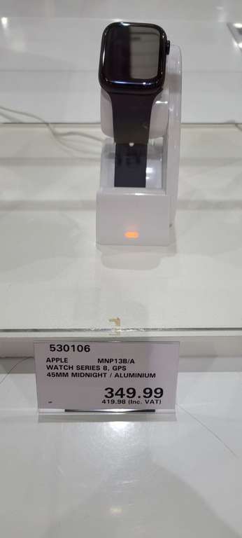 Apple Watch series 8 gps 45mm midnight aluminium £419.98 @ Costco Leicester instore
