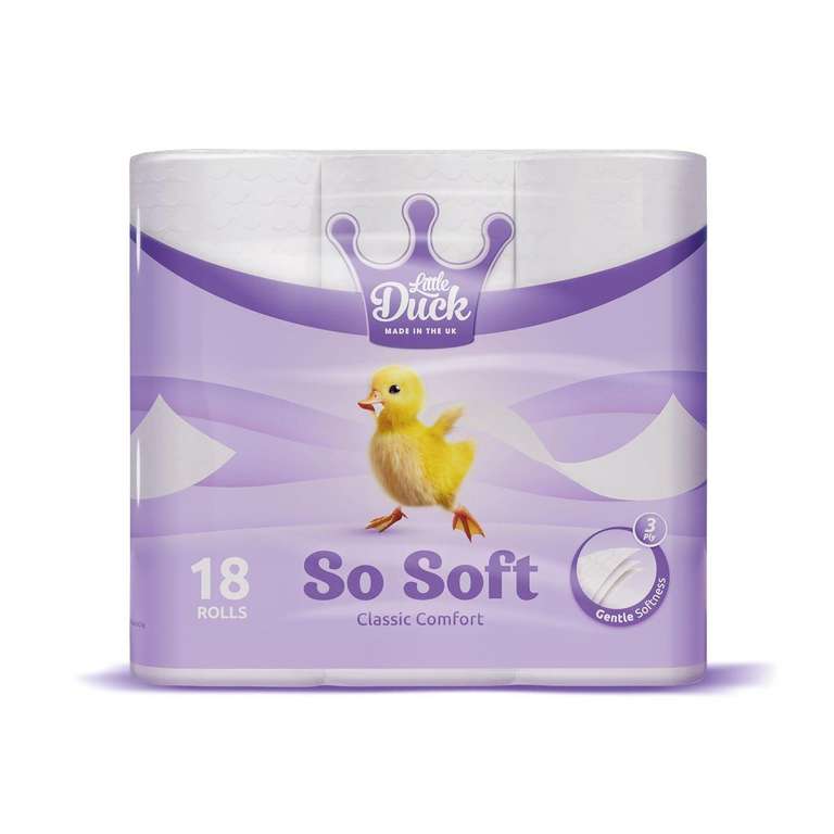 72 Rolls Of Duck So Soft 3 Ply Toilet Tissue £20 @ Farmfoods
