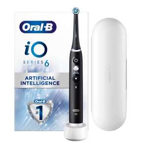 Oral-B iO6 Electric Toothbrush, 1 Toothbrush Head & Travel Case, 5 Modes with Teeth Whitening, UK 2 Pin Plug, Black Lava - £109.99 @ Amazon