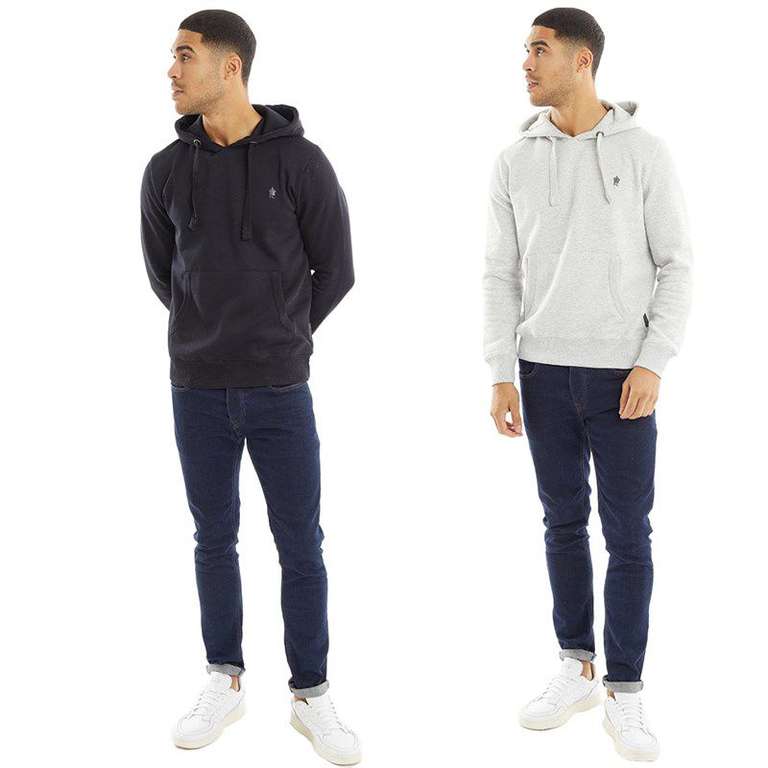 French Connection Mens FC O/Head Two Pack Hoodies Marine/Light Grey Melange £24.99 + £4.99 delivery @ MandM Direct