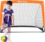 Dimples Excel Football Goal Pop up Football Net Post Football Training for Kids Garden, 4'x3'