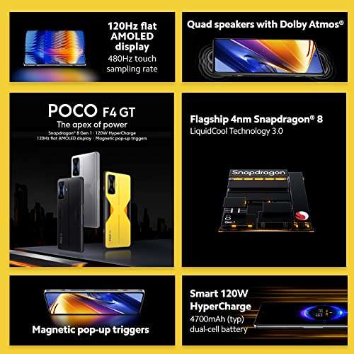 Used/Very Good- POCO F4 GT 5G - Smartphone 8+128GB - £295.40 @ Amazon Warehouse France