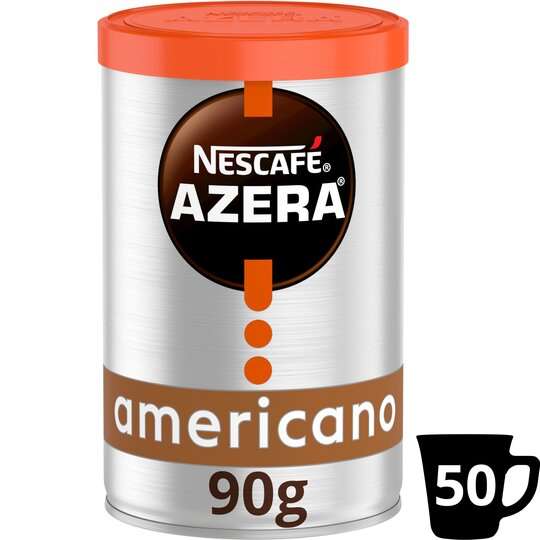 3 x Nescafe Azera Americano Instant Coffee 90G for £7.50 with code (Clubcard Price) Minimum Basket + Delivery Fees Apply @ Tesco