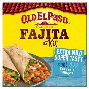 Old El Paso Mexican Sizzling Extra Mild Super Tasty Fajita Kit 476g - Hyde