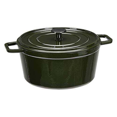 Amazon Basics 4.7L Cast Iron Enamelled Pot / Dutch Oven £19.88 Green Colour, Burgundy is £21.57 @ Amazon