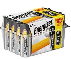 24 Energiser AA batteries £6.99 Free Click and Collect / £4.95 delivery @ Robert Dyas
