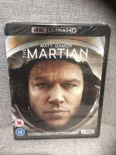The Martian 4k Blu Ray £5.99 Soundvisoncollectables