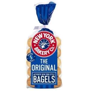 New York Bakery Co The Original Plain Bagels 5pk