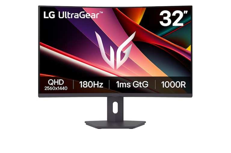 LG UltraGear G6 32” QHD Curved Screen 1000R 180Hz 1ms GtG Black Gaming Monitor - Members Price With HSD/Work/Student Discounts