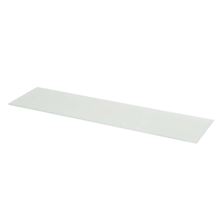Form Eono White Glass Shelf (L)600mm (D)150mm - Free Click & Collect or +£6 Delivery
