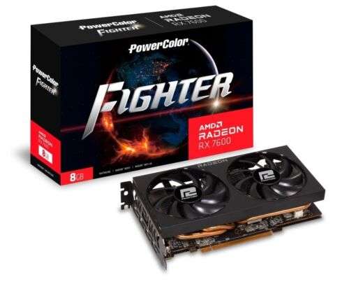 PowerColor Radeon RX 7600 Fighter 8GB Graphics Card (UK Mainland) sold by ebuyer_uk_ltd
