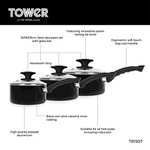 Tower T81507 Essentials Induction Pot Set 3 Piece, 16/18/20 cm £24.99 @ Amazon