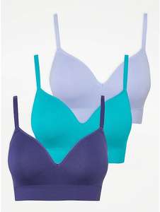 Women’s Non Wired Bra 3 Pack £12 free click and collect George (Asda)