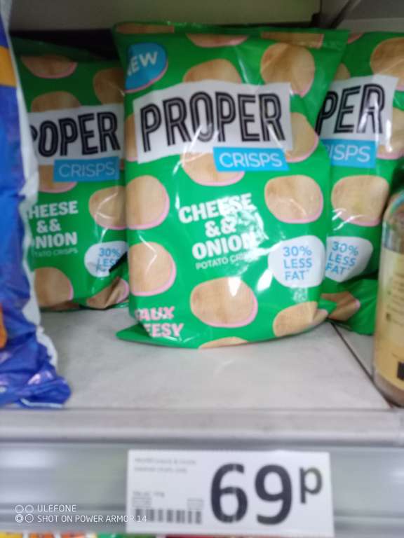 PROPER Crisps Cheese & Onion Sharing Bag 100g (Grimsby)