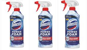 3 x Domestos Power Foam Arctic Fresh Toilet & Bathroom Cleaner Spray, sprays upside down 450 ml (£5.10 max S&S)