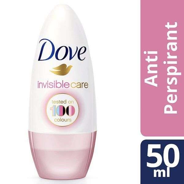 Dove Anti-perspirant Deodorant Roll-On Invisible Care 50ml £1.20 @ Superdrug Free order and collect
