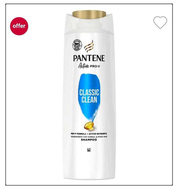 Pantene range half price at Boots, online and instore - Pantene Pro-V Classic Clean Shampoo For Normal To Mixed Hair 450ml £2.49 +£1.50 C&C
