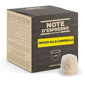 Note d'Espresso - Chamomile pack of 40 pods Nespresso compatible £3.31/£2.81 Subscribe & Save@ Amazon