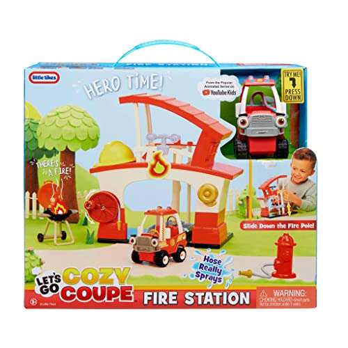 Little Tikes Let’s Go Cozy Coupe Fire Station Playset For Tabletop & Floor Play £11.99 @ Amazon