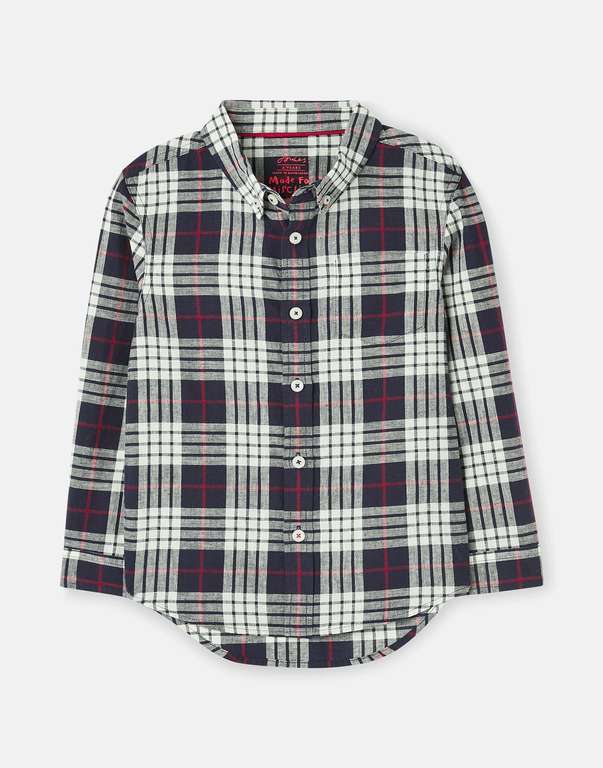 Joules Boys Sark Long Sleeve Check Shirt (5 -11 Years) - £8.20 @ Joules / Ebay