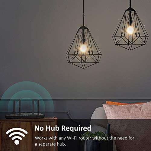 Kasa Smart Bulb by TP-Link, WiFi Smart Switch, E27, 10W, No Hub Required, Works with Amazon Alexa and Google Home - £7.99 @ Amazon