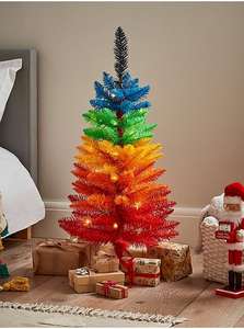 3FT Pre-Lit Rainbow Christmas Tree