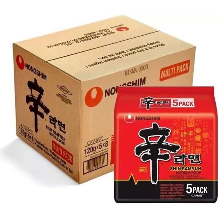 NongShim Shin Ramyun Ramen Noodles Box 40x 120g