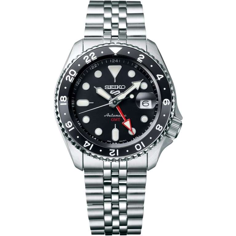 SEIKO 5 Men's Stainless Steel Automatic GMT SKX Re-Interpretation Watch SSK001K1 £318.75 with code @ Hillier Jewellers