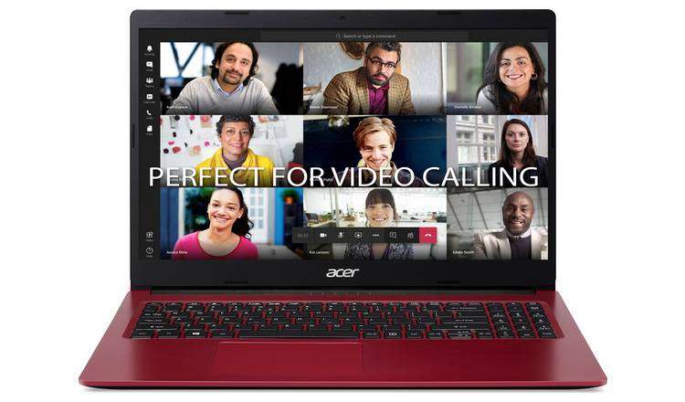 Acer Aspire 3 15.6in Pentium 8GB 256GB Laptop - Red - £299.99 with click & collect @ Argos