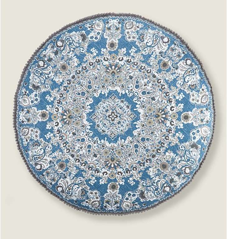 Mandala Cotton Floor Seat Cushion in Blue,Pink or Tan - Free C&C