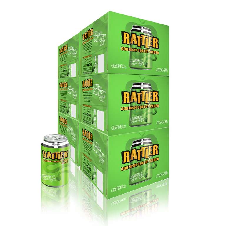 Rattler 4.8% Cornish Cider 330ml Cans £24 + £9.40 delivery via Healeys Cyder