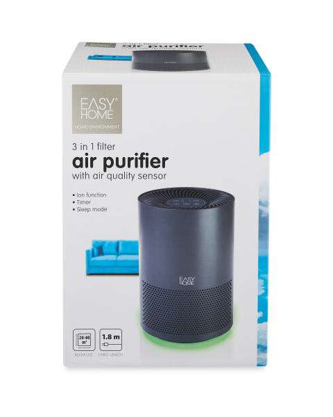 Anthracite Air Purifier with LED preorder £49.99 @ Aldi Estimated dispatch date: 9 March