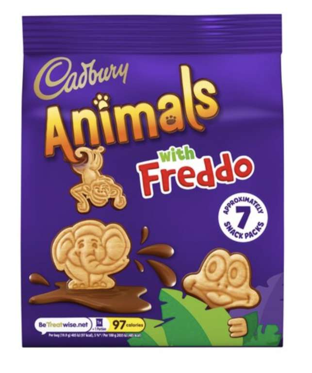 Cadbury Animals With Freddo 7 Pack 139.3G 95p @ Tesco