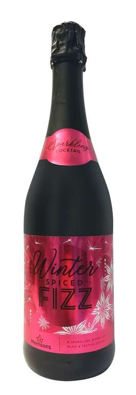 Winter spiced alcoholic fizz sparkling cocktail - 4% abv - 750ml - £1.50 instore at morrisons st albans