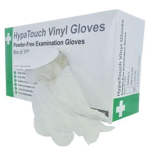 Hypatouch Vinyl Gloves - Powder Free (Pack of 100), Medium - £2.06 S&S