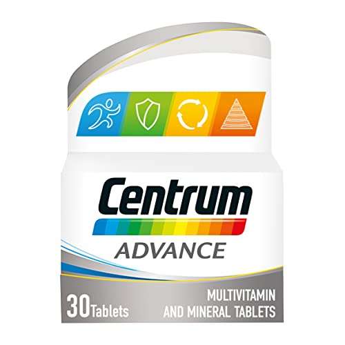 Centrum Advance Multivitamin & Mineral Tablets, Pack of 30 at checkout (£2.80/£2.40 Subscribe & Save) + 5% Off Voucher with 1st S&S
