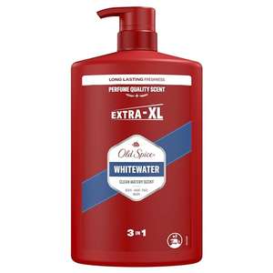 Old Spice Whitewater Shower Gel Men 1000ml With Pump, 3-in-1 Mens Shampoo Body-Hair-Face Wash (£5.85/£5.52 on Subscribe & Save)