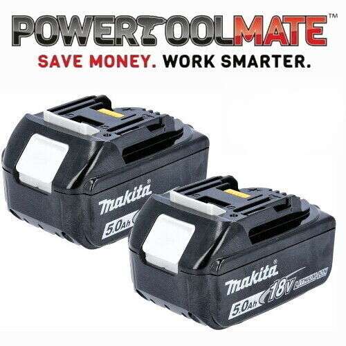 Genuine Makita BL1850 TWIN PACK18v 5.0ah LXT Li-ion Battery - £103.99 @ eBay / powertoolmate